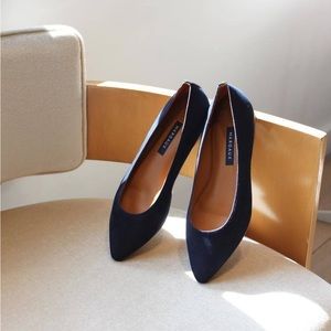 Brand new Margaux Navy Pointed Flats 8/8.5